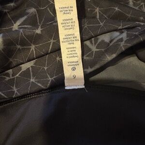 lululemon athletica Black Patterned Leggings